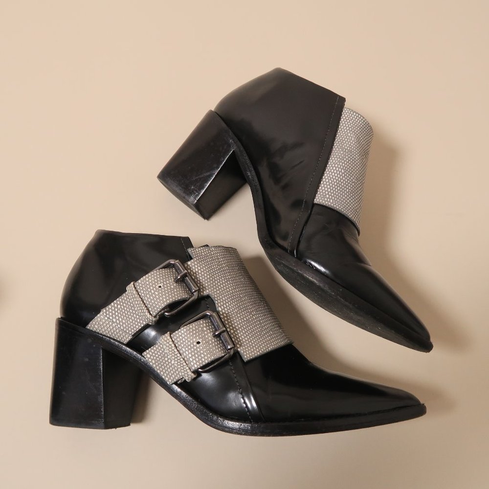 tibi BILLIE Double Monk Strap Ankle Boots - Picture 2 of 9
